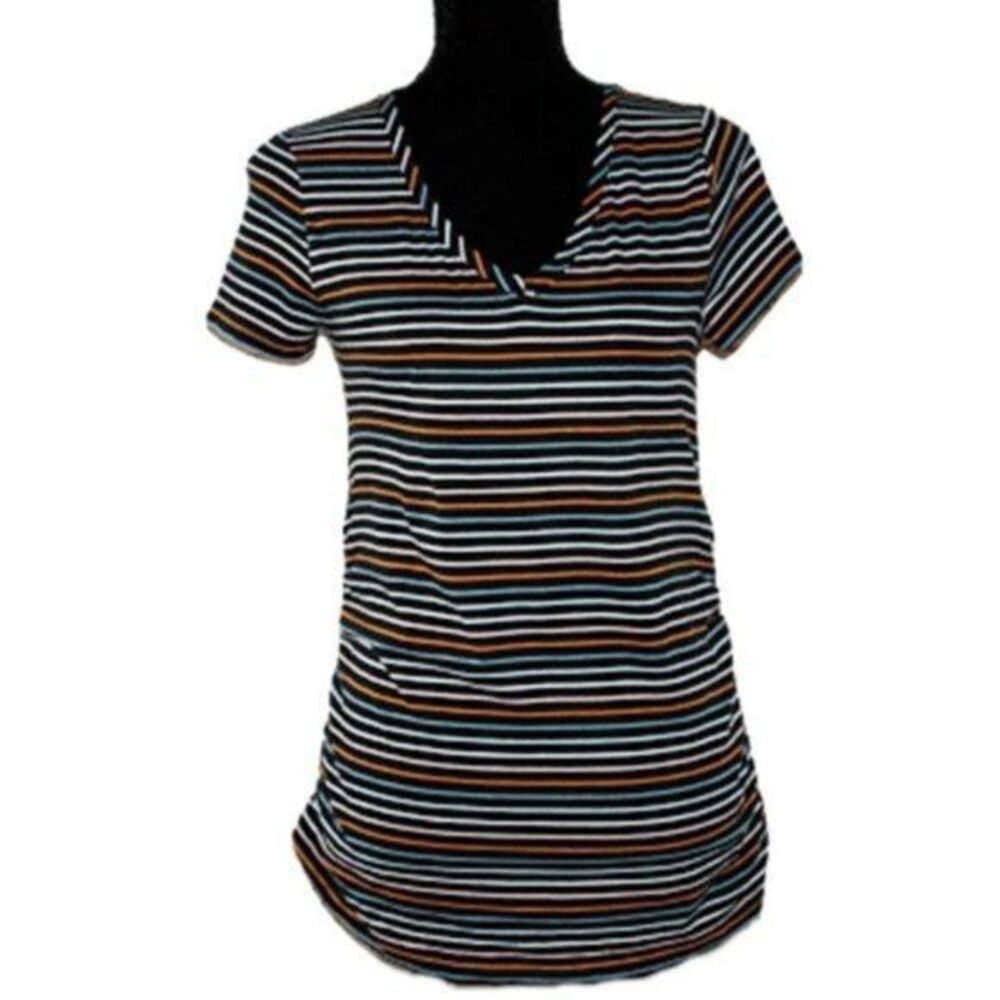 Isabel Maternity Striped Shirt Size S NWT